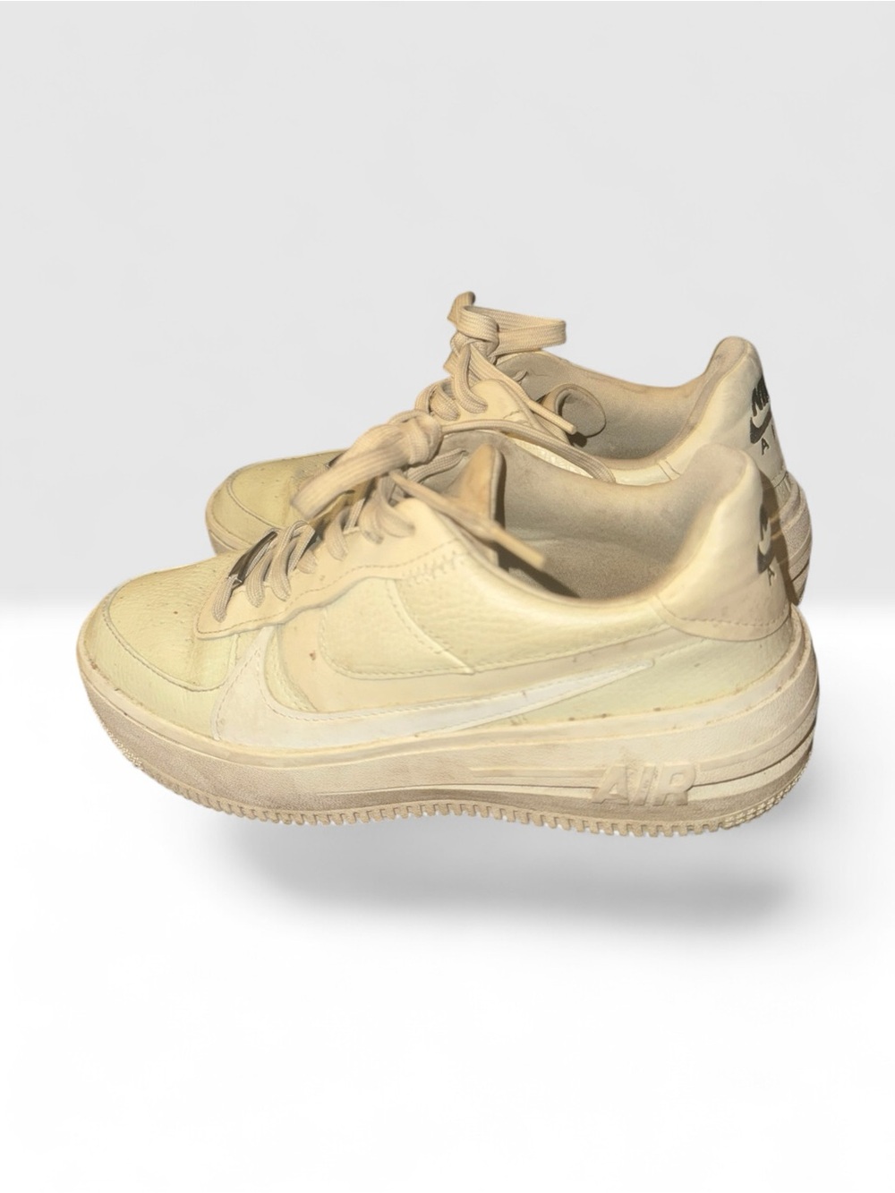 Nike Women’s Air Force One Sneakers in Cream